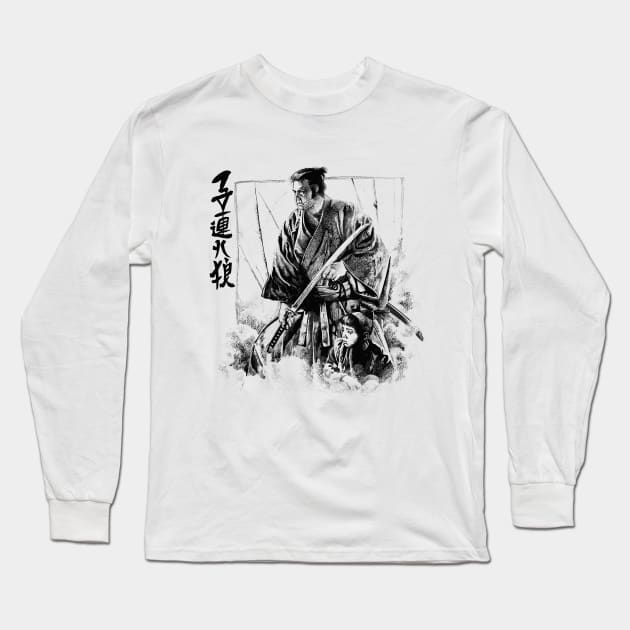 lone wolf and cub Long Sleeve T-Shirt by Sparkledoom